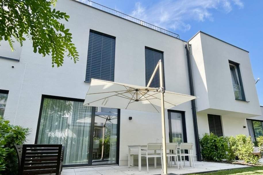 Krumpendorf - Schubertweg: exklusives Townhouse über 4 Etagen (KG, EG, OG, DG) mit Garten & Dachterrasse, Haus-miete, 2.950,00,€, 9201 Klagenfurt Land