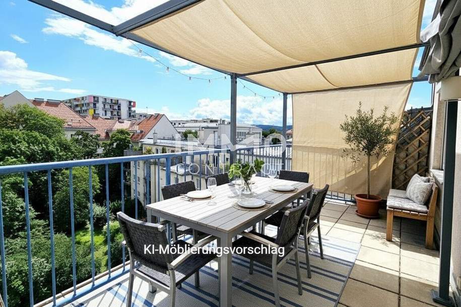Exklusiv, hell, geräumig, ruhig - 143 m² Dachterrassenjuwel mit Tiefgarage, Wohnung-kauf, 792.000,€, 1140 Wien 14., Penzing