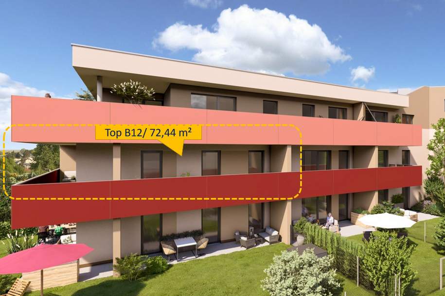 Sonnendurchflutete 3 Zi-Wohnung in den STADTTERRASSEN PEUERBACH - provisionsfrei!, Wohnung-kauf, 347.352,€, 4722 Grieskirchen