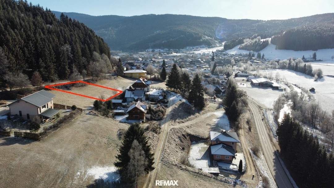 833 m² Baugrund in erhöhter Ruhelage mit Weitblick