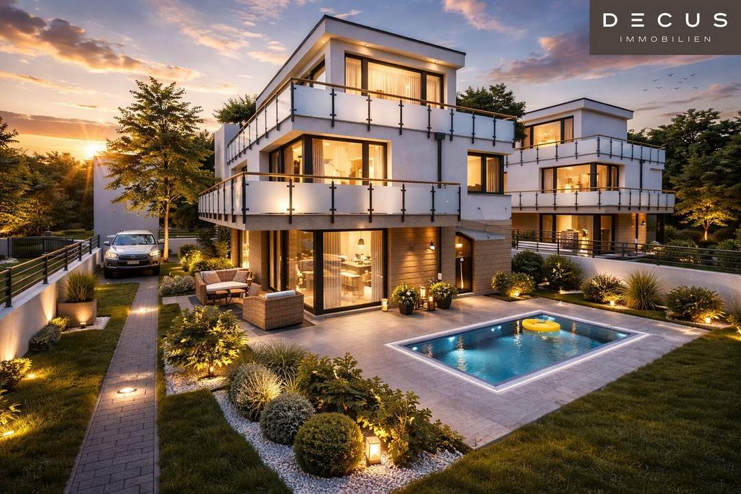 | Traumhaftes Haus an der Wiener Stadtgrenze | AUBACHHAUS | SCHLÜSSELFERTIG | 4 ZIMMER + STUDIO | 2 BALKONE | 2 TERRASSEN | GARTEN | 2 STELLPLÄTZE |