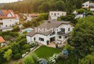 Fernblick Refugium am Hexenberg – Exklusive Architektenvilla in Besthanglage mit Schwimmteich und Gästehaus