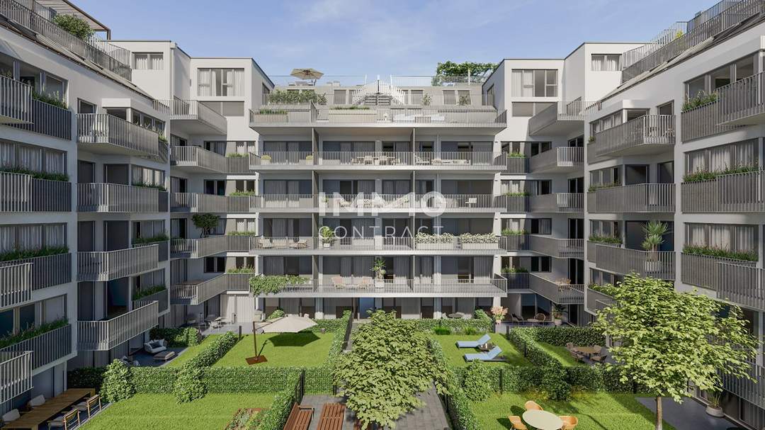 Innenhofseitige Dreizimmer-Wohnung mit großzügigem Balkon (NEU)