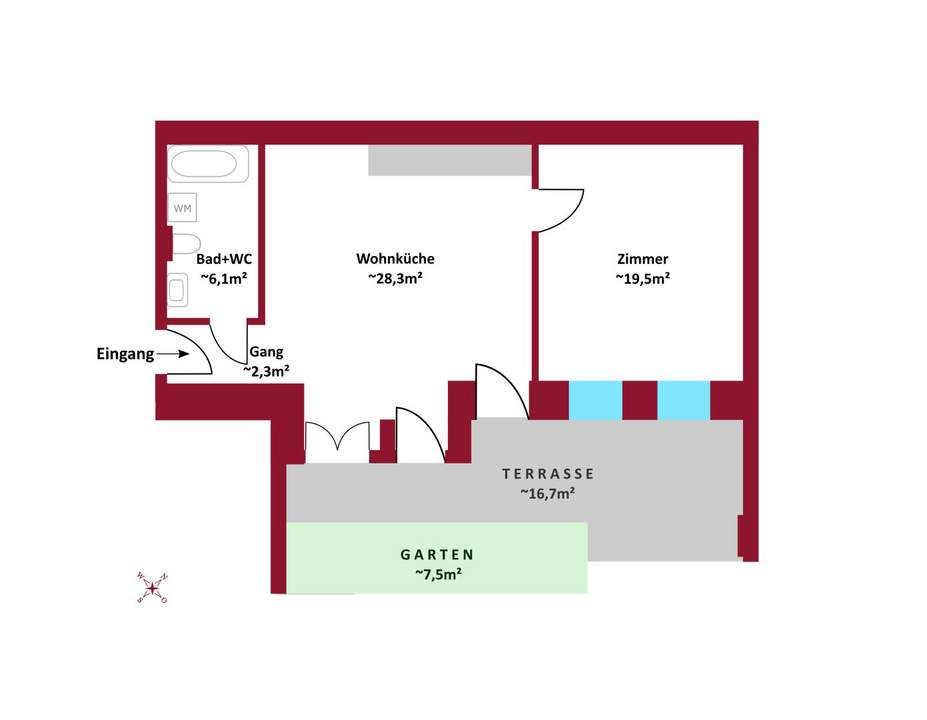 In Fertigstellung! Erstbezug: Altbau, Neubau, hofseitige Terrassen, Balkone, Loggien, Gärten, Schlüsselfertig.