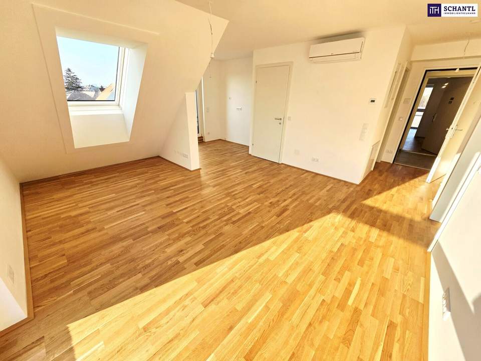 Lebensqualität mit Zukunftspotential! Ab ins Dachgeschoss! Ideal zur Vermietung + Perfekte Raumaufteilung + Hochwertige Ausstattung + Nachhaltig! TOP Neubau-Projekt mit naturnahen Gewässern ums Eck!