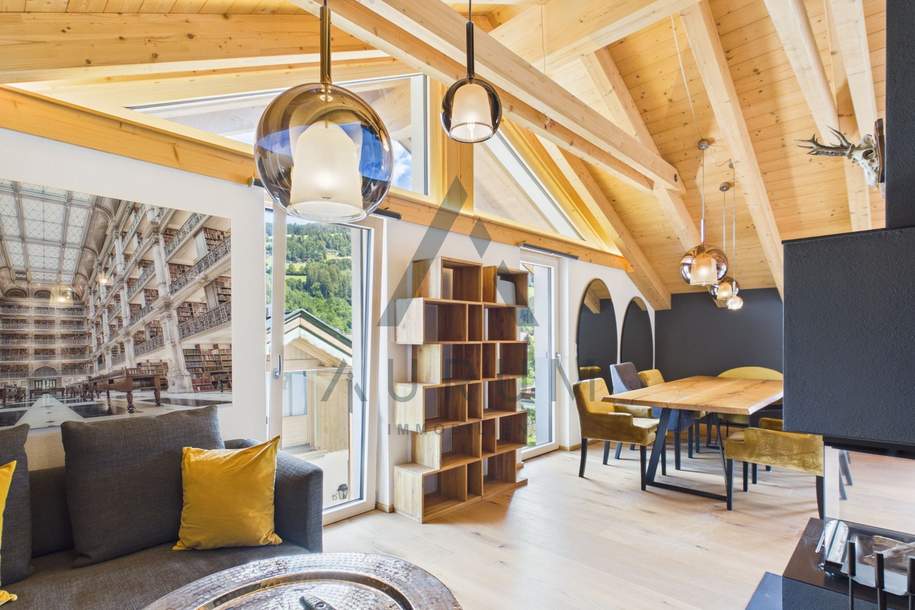 Miete: Wohnen über den Dächern von Kirchberg Vollmöblierte Haushälfte mit Hornblick & Sauna, Haus-miete, 3.500,00,€, 6365 Kitzbühel