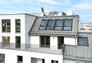 JETZT PROVISIONSFREI | ERSTBEZUG mit ca. 14 m² TERRASSE | 4-Zimmer Dachgeschoss | TG-Stellplatz optional | Nachhaltiges Wohnbauprojekt