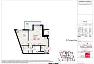 Hofseitige 2 Zimmer Balkon-Neubauwohnung - ERSTBEZUG