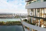 ERSTBEZUG: Modernes Apartment mit atemberaubenden Blick auf Alte Donau! Pool, Spa, Fitness vorhanden
