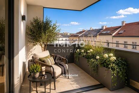 Erstbezug nahe Schönbrunn - Hochwertige Neubauwohnung mit Westbalkon &amp; Loggia, Wohnung-kauf, 309.000,€, 1120 Wien 12., Meidling