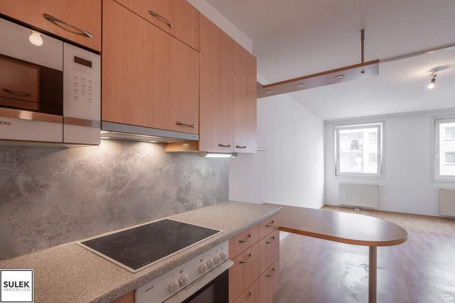 Gut geschnittene, hofseitige 2 Zimmer Neubauwohnung mit Loggia, Wohnung-miete, 990,00,€, 1200 Wien 20., Brigittenau