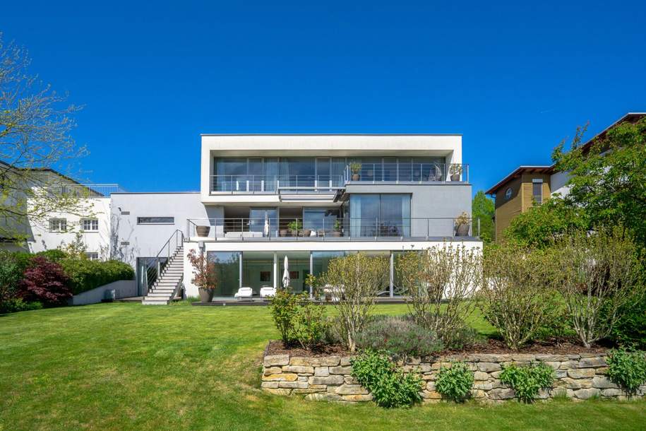 Jeder Tag wie Urlaub – Stilvolles Architektenhaus am Kaiserspitz in sonniger Ruhelage mit Panoramablick, Haus-kauf, 2.480.000,€, 3031 Sankt Pölten(Land)