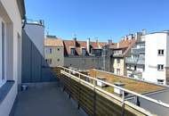 Hofseitige DG-Wohnung mit Terrasse - ohne Schrägen