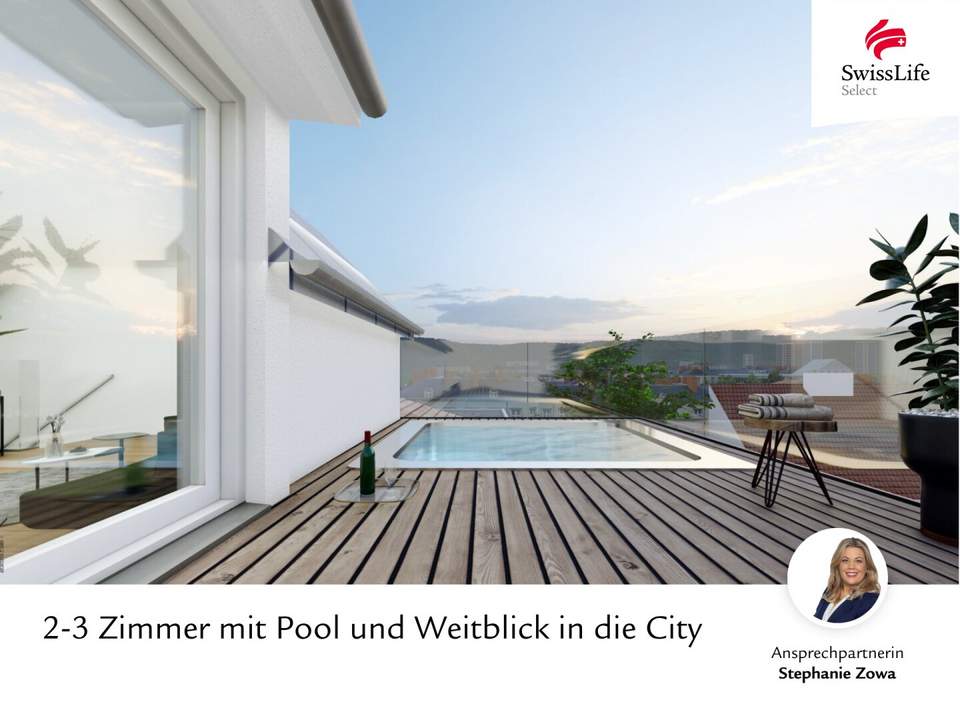 Perfekte Citywohnung | Neubau | Innenstadt View | mit Pool am Dach |