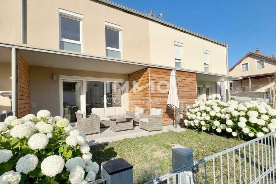 4ZI-RAUMWUNDER mit GARTEN - *gefördert* € 194.831 Eigenkapital + WBF - monatl. Kosten € 556,40 (BK + WBF) - Reihenhaus mit viel Stauraum und 2Stellplätzen!, Haus-kauf, 393.875,€, 3500 Krems(Land)