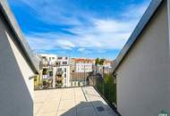 Dachgeschosswohnung mit 9,5 m² Terrasse | 2 Zimmer | U3 Kendlerstraße in 1 Gehminute