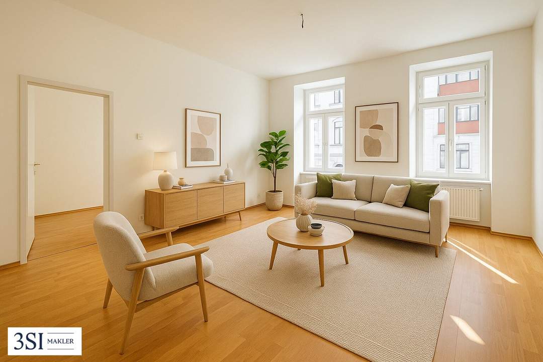 Einziehen und Wohlfühlen: Einladende Familienwohnung mit optimaler Raumaufteilung - in ruhiger Altbau-Liegenschaft des 10. Bezirks
