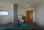 Architektenhaus in sonniger Ruhelage mit Spiral-Weinkeller, Infinity Pool und Burgblick