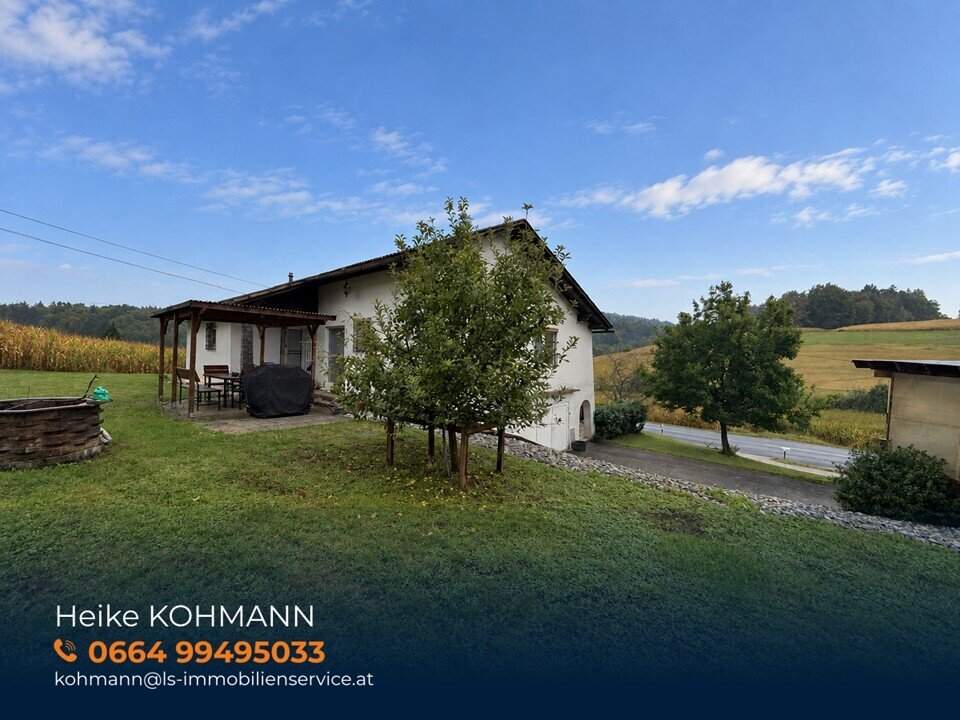Gepflegtes Einfamilienhaus mit großem Grundstück und moderner Haustechnik – ca. 25 km von Graz