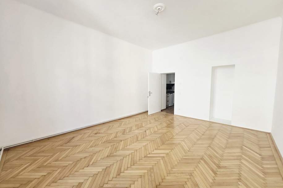 Sanierte Altbauwohnung – 1-Zimmer + Kabinett in ruhiger Lage in der Storkgasse, Wohnung-miete, 499,86,€, 1050 Wien 5., Margareten