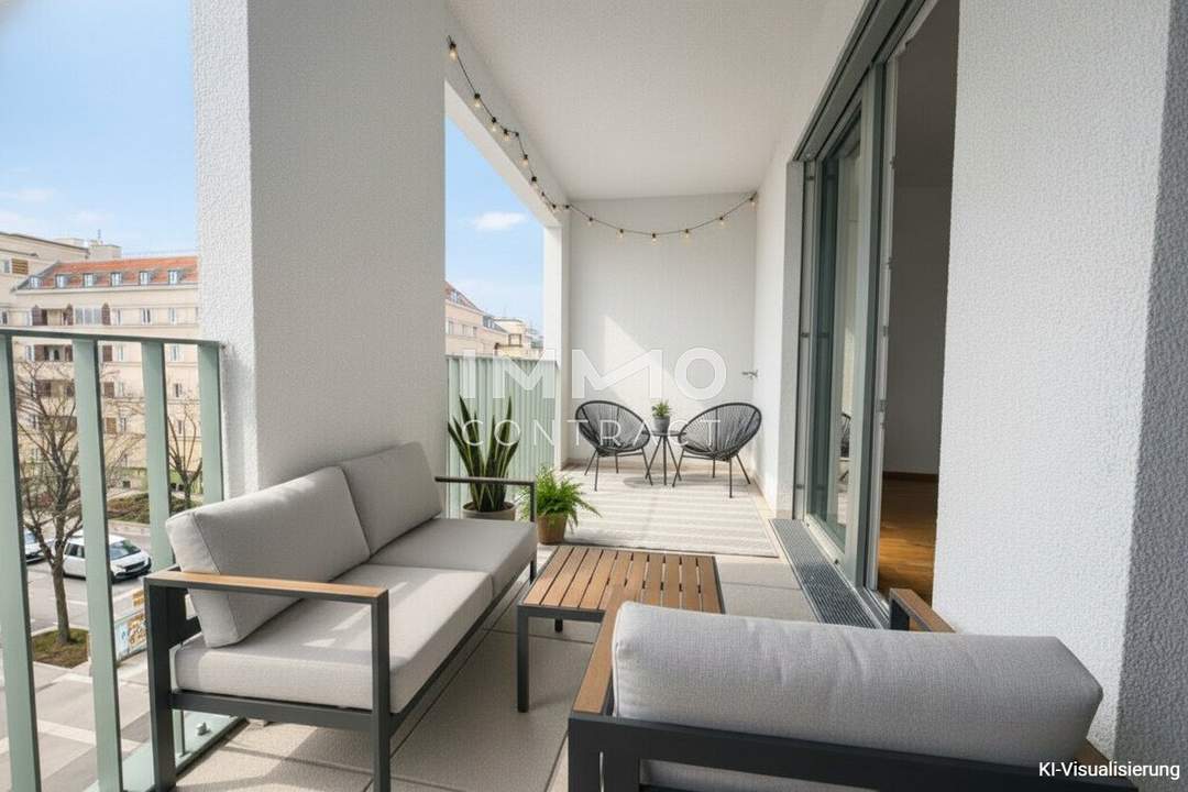 Top-Lage &amp; Erstbezug: Elegante 3-Zimmer-Wohnung mit großzügiger Loggia