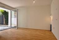 Erstbezug - Gartenwohnung I ca. 33m² Außenfläche I Tiefgarage I Donau-Nähe I Fußbodenheizung I Fernwärme I