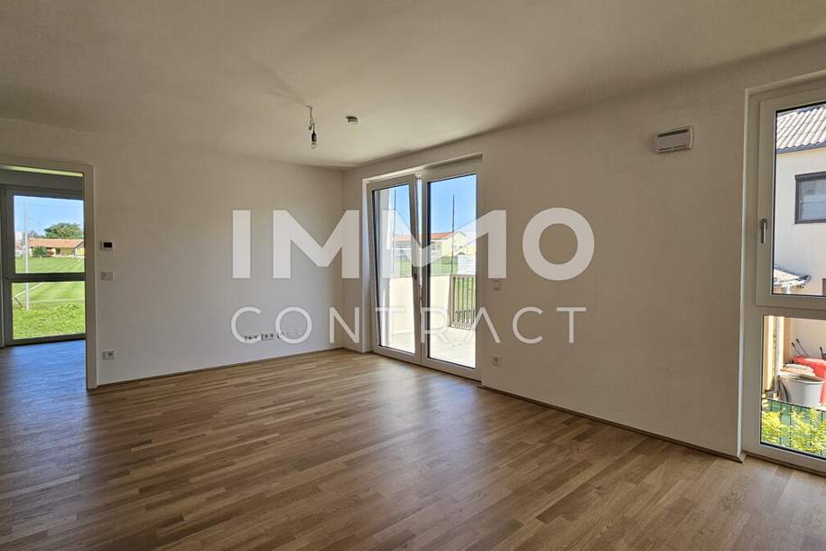 Lichtdurchflutete 3-Zimmer-Balkon-Wohnung in parkähnlicher Anlage im Erstbezug - provisionsfrei!, Wohnung-kauf, 394.800,€, 2333 Bruck an der Leitha