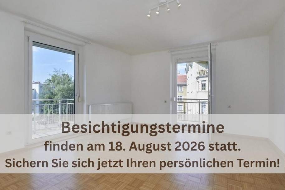 Zentrale 2-Zimmer-Wohnung mit Balkon! - Besichtigungstermine finden am 18. August statt!, Wohnung-kauf, 209.000,€, 4020 Linz(Stadt)
