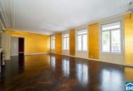 Prachtvolle Altbauwohnung in Wiener Bestlage mit Blick auf die französische Botschaft