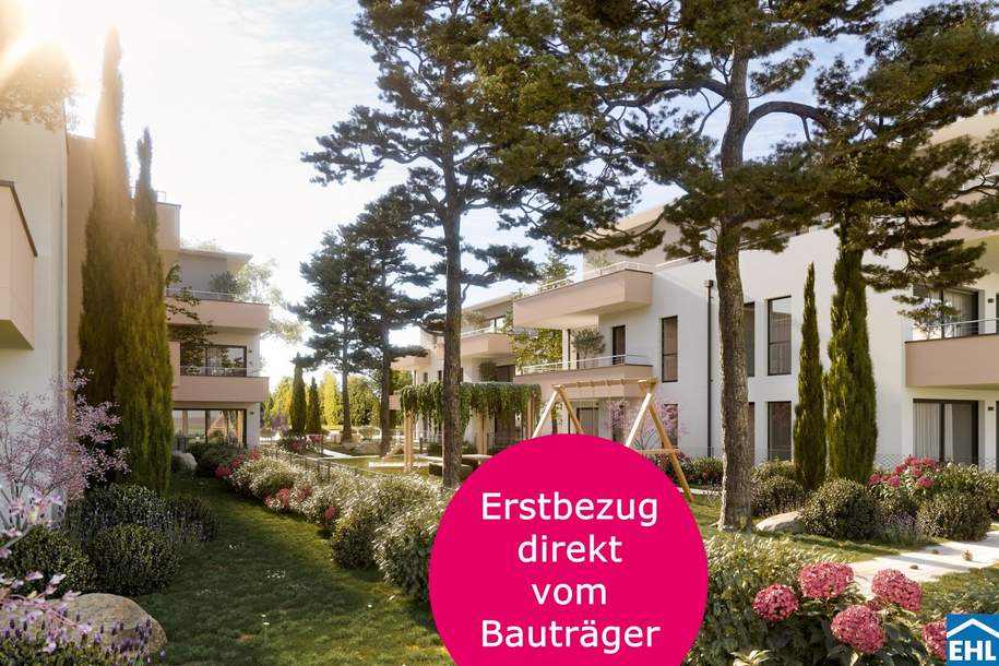 Vier Baukörper schaffen naturnahe Atmosphäre. Investieren Sie in BELLA VITA - Erwerb direkt vom Bauträger!, Wohnung-kauf, 356.613,€, 2700 Wiener Neustadt(Stadt)