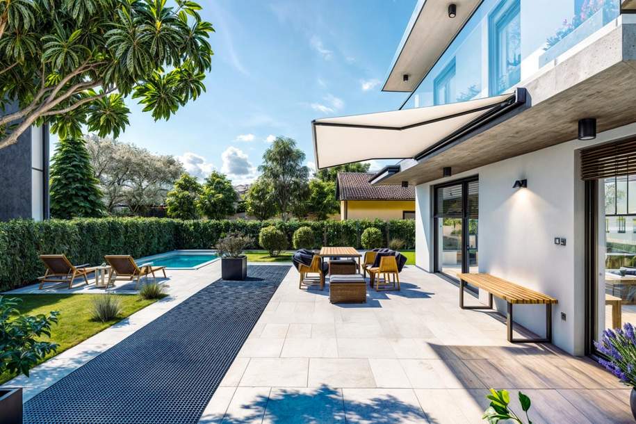 Wohnen im Grünen mit Pool – Ihr privater Rückzugsort in 1210 Wien, Haus-kauf, 799.000,€, 1210 Wien 22., Donaustadt