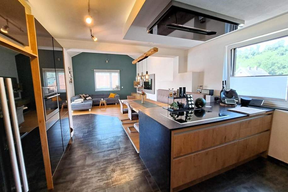 2 exquisite Wohnungen (172 m² + 118 m²) unter einem Dach - mit Terrassen, Gartenareal, Pool &amp; Poolhaus - Neuzeug, Wohnung-kauf, 738.000,€, 4523 Steyr-Land