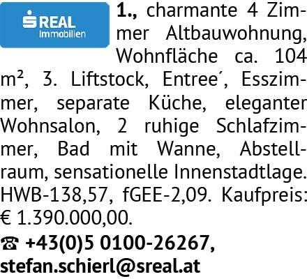1., charmante 4 Zimmer
