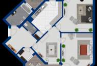 Helle 3-Zimmer-Wohnung mit zwei Loggien – Ost- und West-Ausrichtung