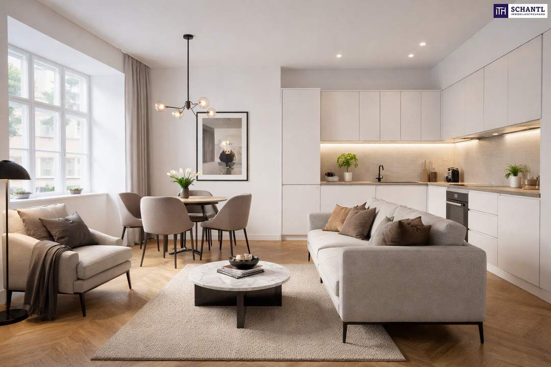 ++ Wohnen in Augartennähe ++ Erstklassig sanierte Altbauwohnung in ruhiger Seitenstraße in unmittelbarer Nähe zur U-Bahnstation Taborstraße + 2,5 Zimmer