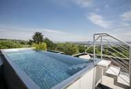 LUXUS PENTHOUSE IN GRINZING MIT UNVERGLEICHLICHEM BLICK AUF WIEN, GROSSZÜGIGEN TERRASSEN UND SWIMMINGPOOL.