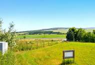 HERRLICHER RUNDUM AUSBLICK AUF DIE LANDSCHAFT - Baugrundstück ohne Bauzwang - Sehr gute Verkehrsinfrastruktur nach Wien!