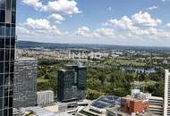 Sky-Living inkl. Loggia: 37. Etage - Studio mit Sonnenuntergang und Kahlenberg Ausblick