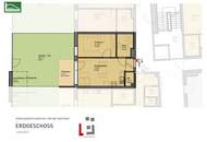 Moderne 2-Zimmer-Wohnung mit Garten in ruhiger Lage!