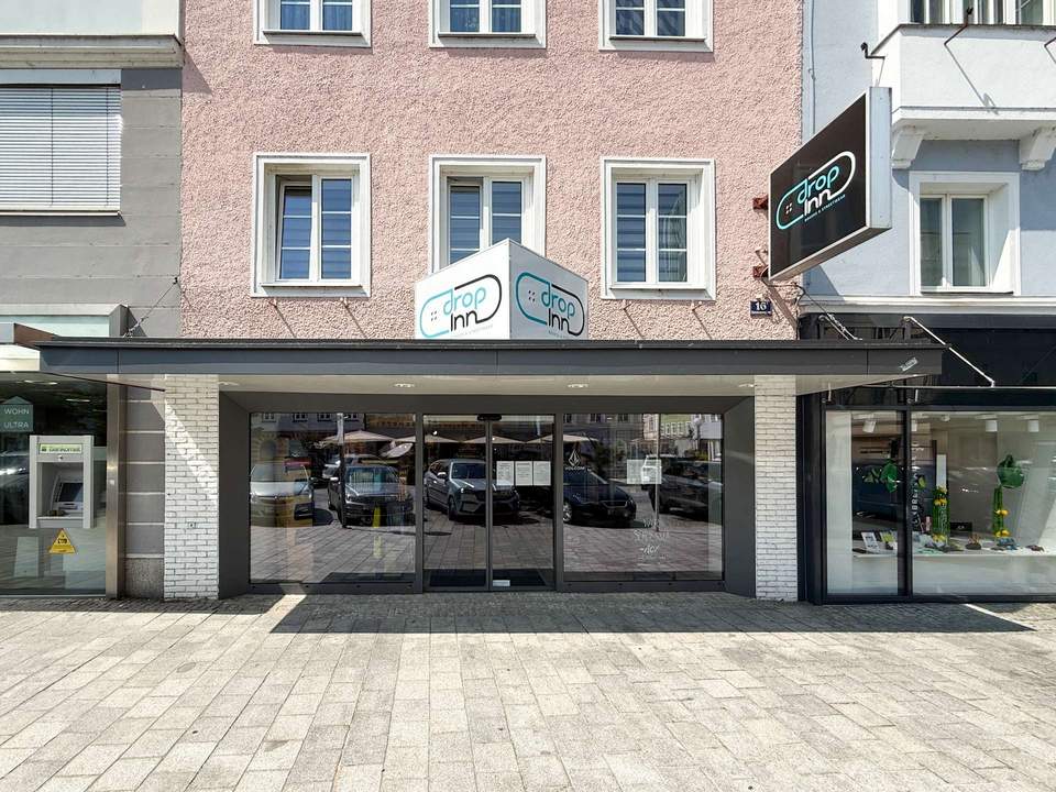 Stark frequentiertes Geschäftslokal am Stelzhamerplatz | 108 m² | Barrierefrei | Klimatisiert