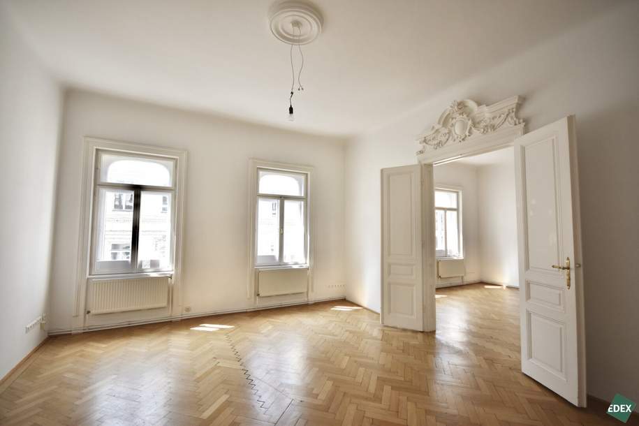 Schönes Altbau-Büro in der Lindengasse, Gewerbeobjekt-miete, 1.963,52,€, 1070 Wien 7., Neubau