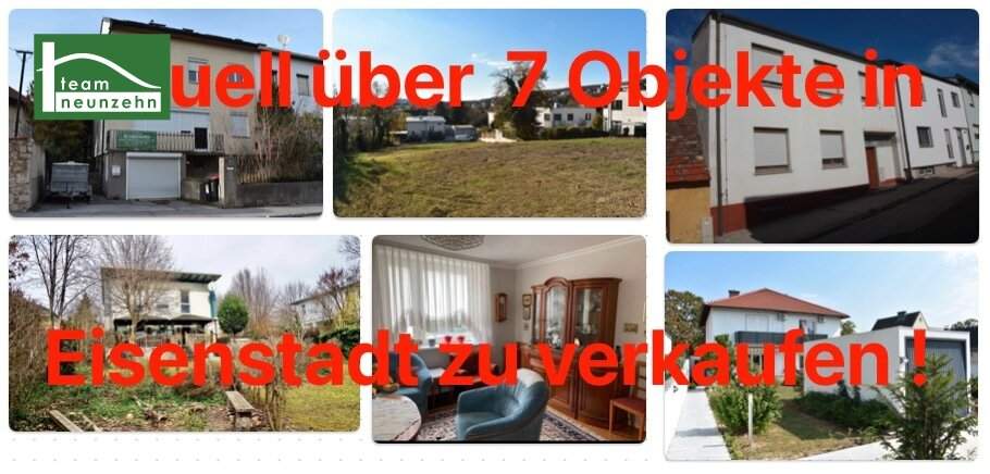 AKTUELL über 8 Objekte in Eisenstadt zwischen € 250T - € 800T. Wir verkaufen auch Ihre Immobilie zum besten Preis, in kurzer Zeit - JETZT ANFRAGEN