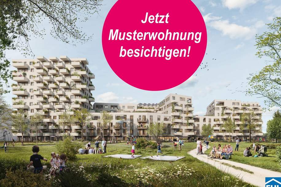 Wohnen nahe der Alten Donau | Moderner 1-Zimmer-Erstbezug, Wohnung-miete, 910,01,€, 1220 Wien 22., Donaustadt