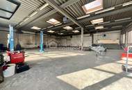 SOLIDE BASIS FÜR GROSSE PLÄNE - Grosse Halle / Werkstatt - Parkplätze - Wohnmöglichkeit