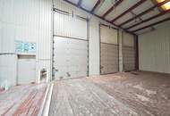 1.100m² isolierte Lagerhalle mit 250m² Büro | Rampen &amp; ebenerdige Einfahrt möglich | optional bis zu ca. 2.000m² Lager möglich