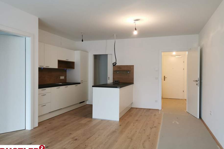 Hofseitig ausgerichtete 2-Zimmer-Wohnung mit großem Balkon und Hochbeet, Wohnung-miete, 1.069,11,€, 1230 Wien 23., Liesing