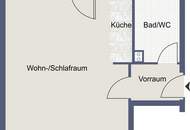 Gemütliche 1-Zimmer-Wohnung mit Balkon in ruhiger Innenhoflage - befristet vermietet bis 2028
