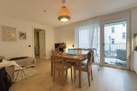 Pauschalmiete inklusive Warmwasser, Heizung & Kühlung - Moderne 2-Zimmer-Wohnung mit großzügigem Balkon (15,74 m²) und stilvoller Ausstattung, Wohnung-miete, 1.299,00,€, 1210 Wien 22., Donaustadt