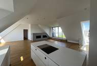 Traumhafte Maisonettewohnung mit Dachterrasse und Kamin - Blick auf den Stephansdom