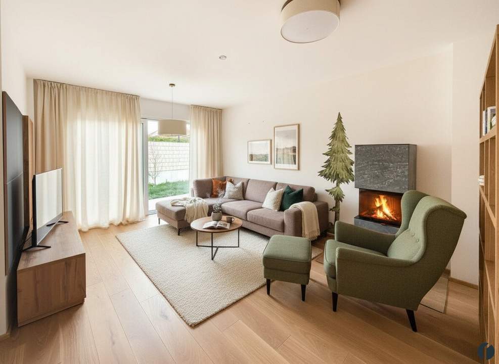 Ankommen. Durchatmen. Zuhause sein. Moderne Doppelhaushälfte mit Garten und 2 Terrassen in Absdorf